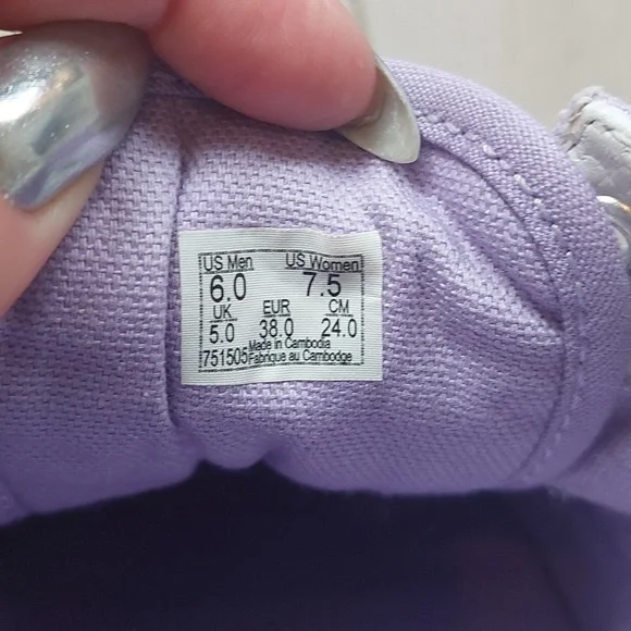 Lilac Purple Old Skool Vans US M6/W7.5 EUC - Picture 12 of 12